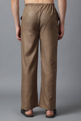 Linen Relaxed Fit Drawstring Pants | Cotton-Linen Blend Casual Straight Trousers